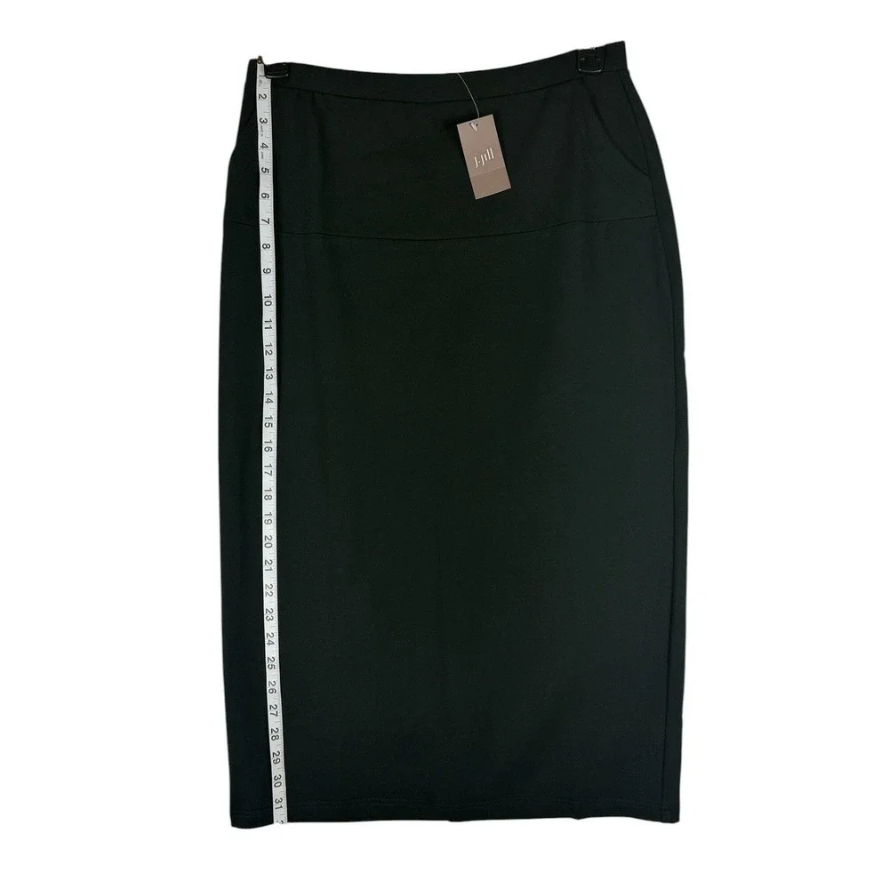 J. Jill Pure Jill Black Pima Cotton Modal Pencil‎ Skirt Small New 720946